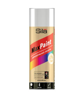 Аэрозольная краска Sila HOME Max Paint белая глянцевая